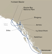 Alaska cruise itinerary