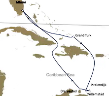 Caribbean Cruise map
