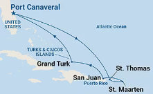 Caribbean Cruise map