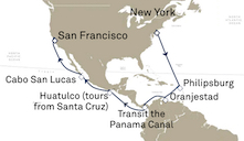 Panama cruise map